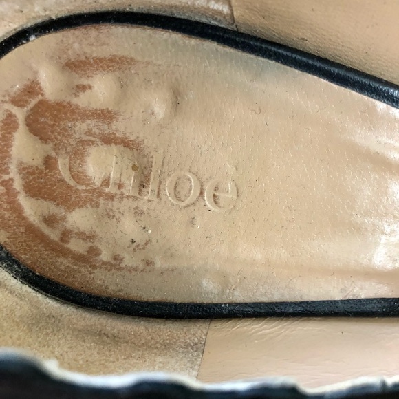 💠 Chloe Lauren Scallop Block Heel Pump - Picture 5 of 8